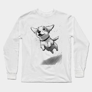 Jumping puppy Long Sleeve T-Shirt